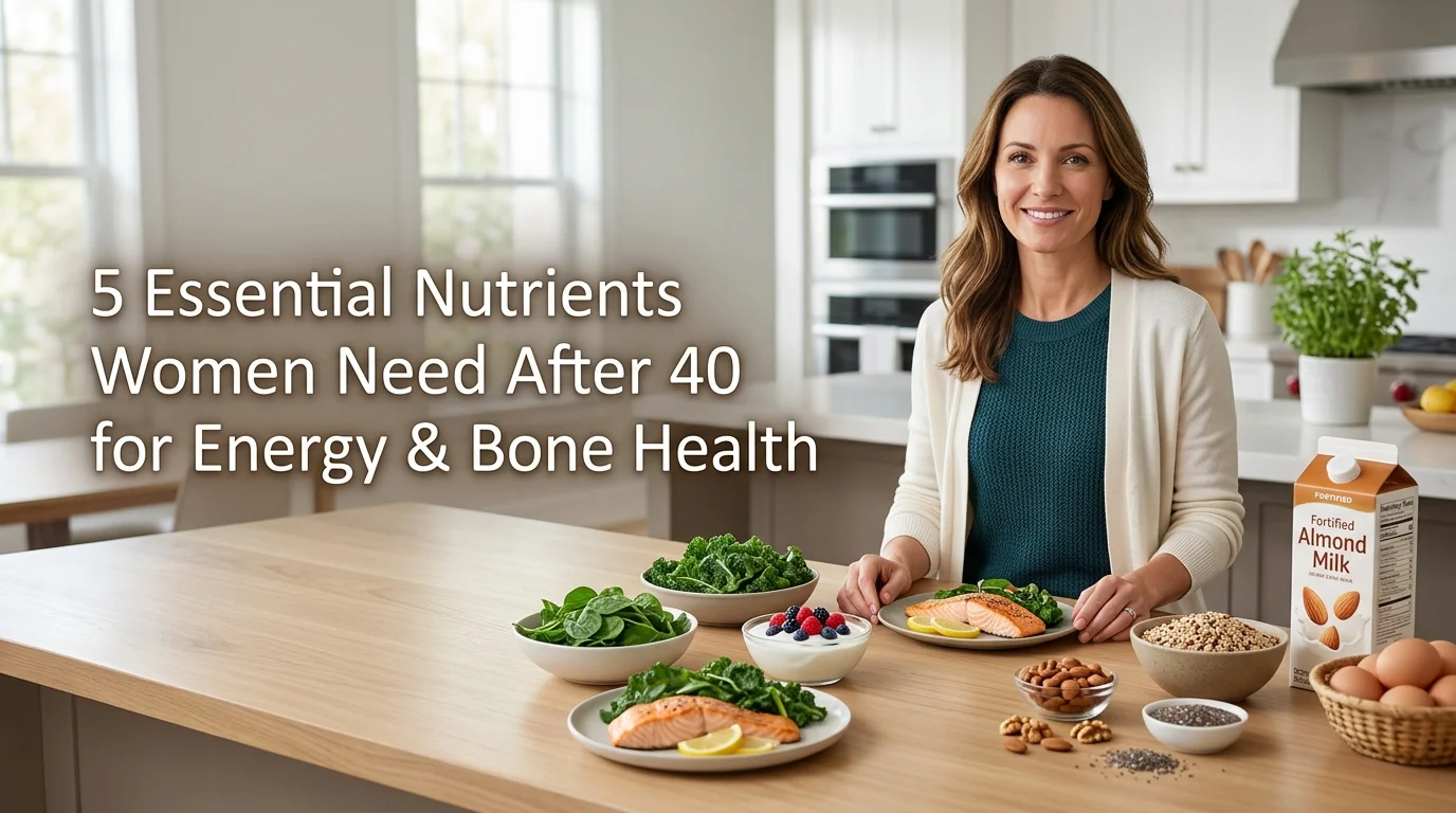 5 Essential Nutrients Women Need After 40 for Energy & Bone Health