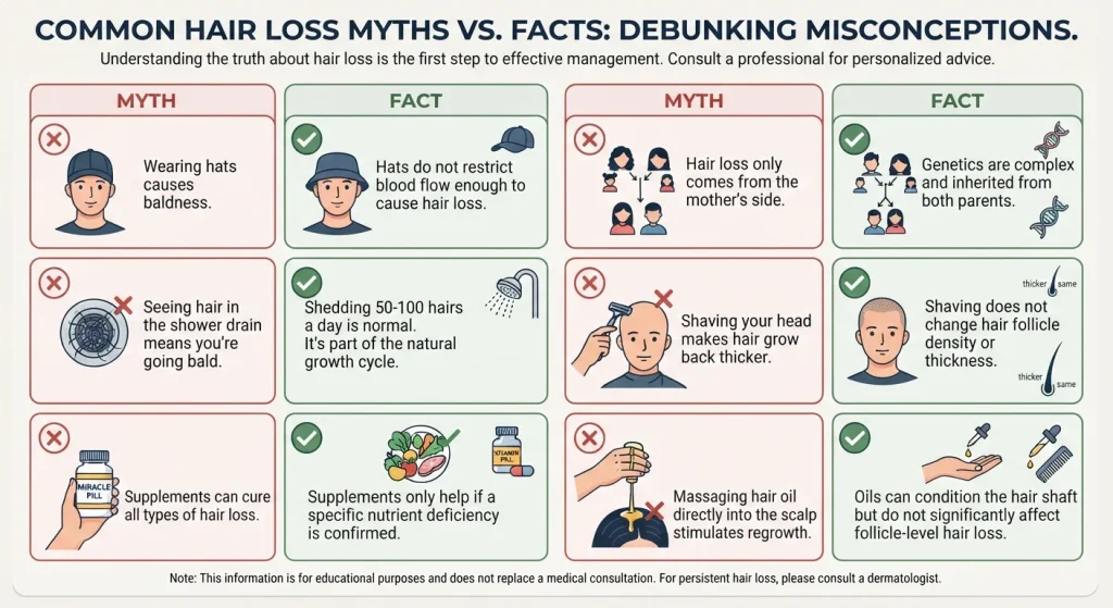 Common myths and misconceptions about baldness and hair loss