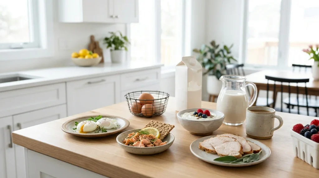Eggs, yogurt, fish and fortified plant milk as sources of vitamin B12