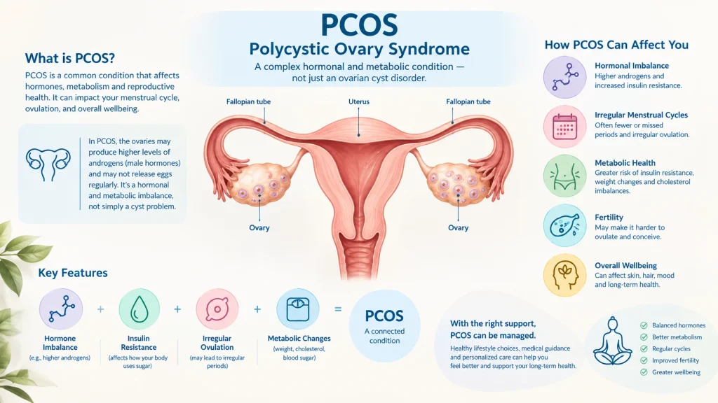 Polycystic ovary syndrome affecting reproductive and metabolic health