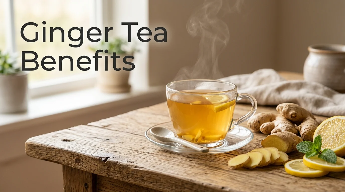 Ginger Tea Benefits: Nutrition, Uses, How to Make It & Side Effects